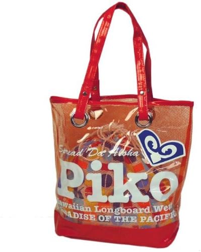 Amazon アスナロ バッグ ビニールバッグ 子供 Piko プールバッグ トートバッグ メッシュ使いf 赤系 アスナロ バッグ リュック バックパック