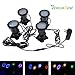 Lemonbest® New 36 LED Colorful Submersible Underwater Aquarium Spot Light for Water Garden Pond Fish Tank (Set of 4 Lights)