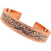 SHINDE EXPORTS Pure Copper Adjustable Antique Plain Glossy Bracelet For Men and Women. Handmade Cuff/Indian copper jewelry