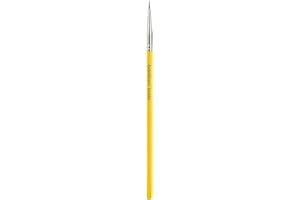 Bdellium Tools Professional Makeup Brush - Studio Series 706 Fine Point Eyeliner - With Soft Synthetic Fibers, For Ultra-Fine Detail and Lining (Yellow, 1pc)