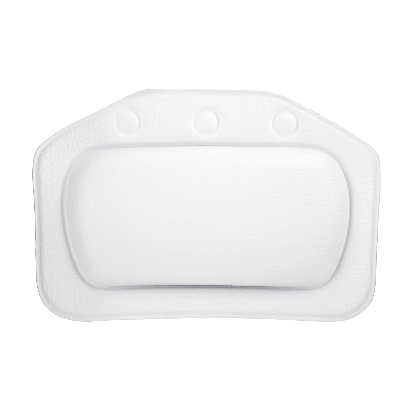 YUET Bath Pillows For Head And Neck Bath Cushion Soft Foam Padded Anti-slip Non-Slip Bathtub Pillow Home Spa Back Shoulders Rest Relax Suction Cup Bathroom for Hot Tub Headrest (White)