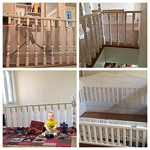 COCODE Child Safety Net - Safety Mesh Netting for Rail Balcony Banister Stair for Baby Kids Toys Pets, Safe for Indoor, Outdoor, Patios - 10ft x2.5ft