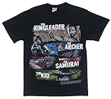 The Walking Dead Four Survivors Adult T-shirt Black