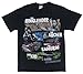 The Walking Dead Four Survivors Adult T-shirt Black