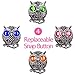 Ascrafter Owl Zipper Pulls Charm,4 Pack