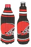 NFL Football Krazy Kover Strecthable Can Bottle Drink Insulator Holder Cooler 2-Pack (Cleveland Browns)