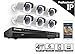LaView 4-Megapixel (2688 x 1520) 8 CH PoE NVR Security Cameras System - 6 4MP Bullet IP Surveillance Cameras, 100ft Night Vision, Pre-Installed 4TB Hard Drive