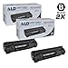 LD © Compatible Replacements for Hewlett Packard CE285A (HP 85A) Set of 2 Black Laser Toner Cartridges for use in HP LaserJet Pro M1132, M1212nf, M1217nfw MFP, P1102, and P1102W Printers