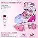 Otw-Cool Adjustable Roller Skates for Girls and Women, All 8 Wheels of Girl's Skates Shine, Safe and Fun Illuminating for Kids
