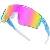RINKUOLYO Sports Polarized Sunglasses for Men and Women, Youth Kids Baseball Softball Sunglasses for Cycling, Running