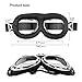 Oumers Vintage Motorcycle Goggles, Anti-UV Adjustable Motorcycle Glasses Motocross Scooter Goggles Cool Bicycle Snowboard Windproof Glasses Christmas Halloween Costumes for Kids, Men and Women