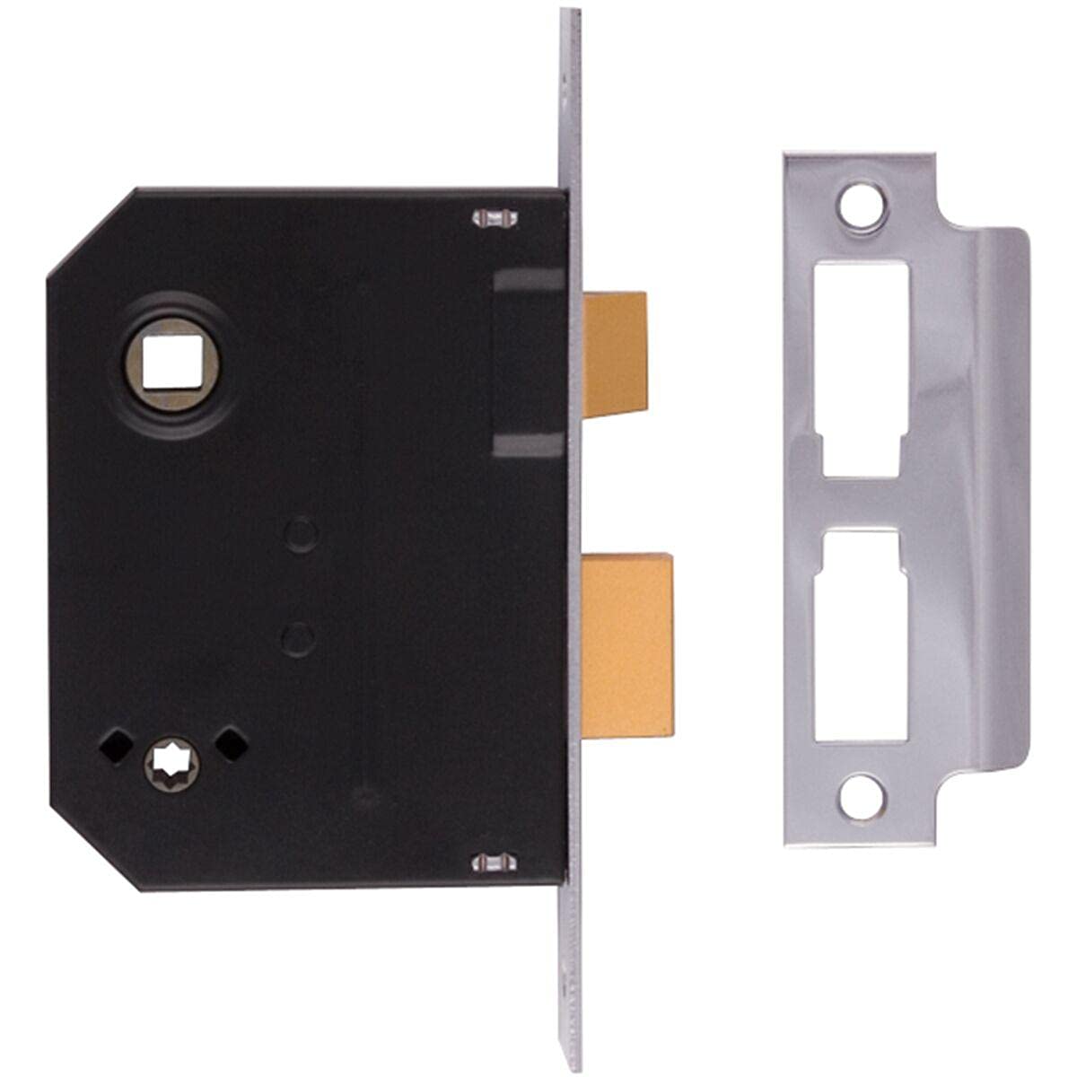 Union Locks 2294 Mortice Bathroom Lock 76mm - Chrome Finish (Visi Pack)