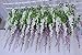 COOBL 3.6 Ft Realistic Romantic Classic Artificial Fake Wisteria Vine Ratta Silk Flowers for Garden Floral Decoration DIY Living Room Hanging Plant Vine Home Party Wedding Decor 12 Pcs(White)
