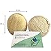 5-Piece Natural Exfoliating Facial, Body, and Back Loofah Pad Scrubber Combo Luffa Set