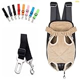 Pet dog legs out front carrier/bag with gift dog leash random