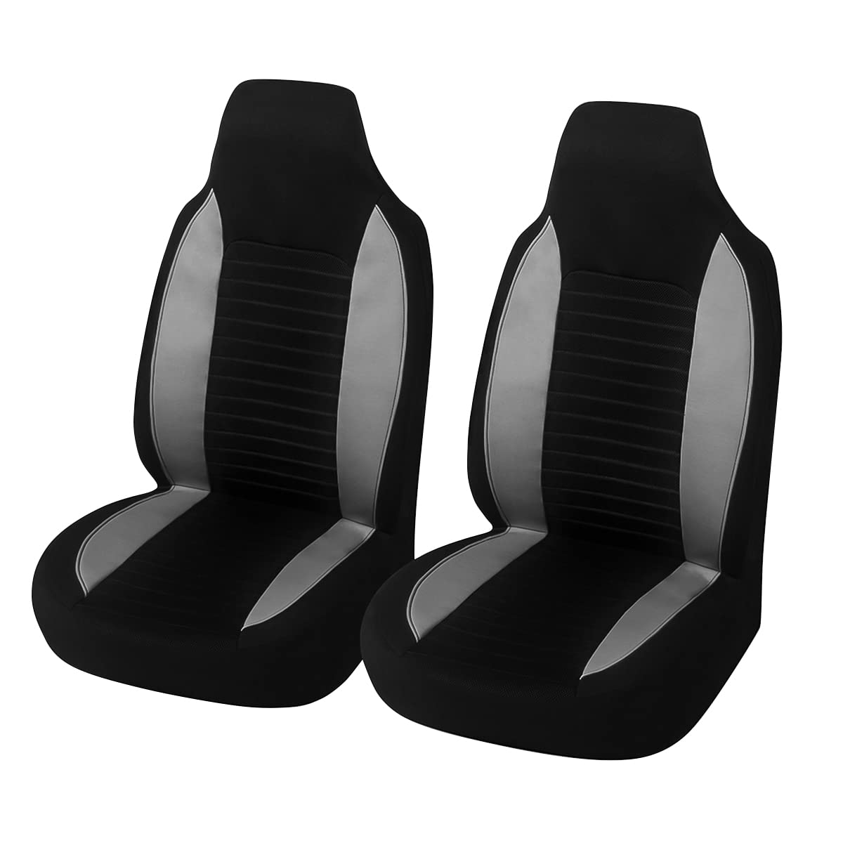 Photo 1 of ** ONLY 1**
Car Front Seat Covers, Bucket One-Piece Auto Front Seat Protectors, 2PCS Premium Breathable Vehicle Seat Cushions Airbag Compatible, Car Accessories Universal for SUVs, Trucks, Car (Gray)