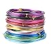 PandaHall 10 Rolls Aluminum Craft Wire 15 Guage Flexible Artistic Floral Colored Jewely Beading Wire for DIY Jewelry Craft Making Each Roll 16 Feet, Random Color