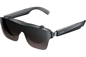 MEIZU StarV View AR Smart Glasses,188" Screen Video Display Glasses,120Hz Retina-Level 3D Vision,0-600° Myopia Adjustment,Dual Mic Noise Cancelling Audio,XR System,for Movies,Gaming,Work