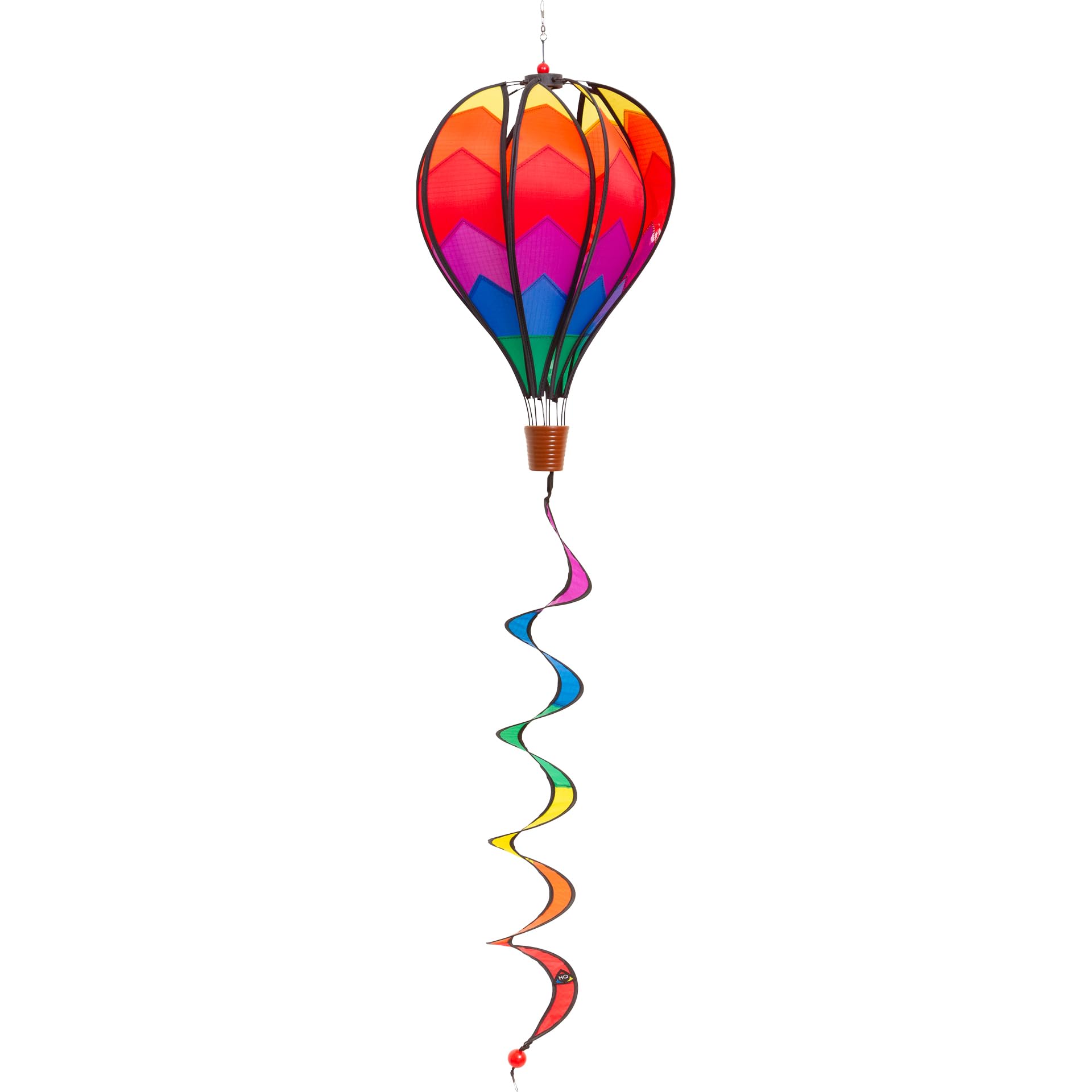 Windspiration Hot Air Balloon Twist Garden Wind Spinner, Sunrise
