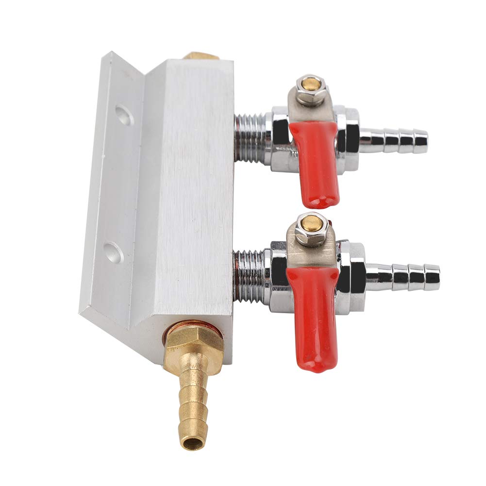 Muti-Way Manifold Distributor Co2 Air Gas Manifold Splitter Beer 2 Way Gas Distribution Splitter