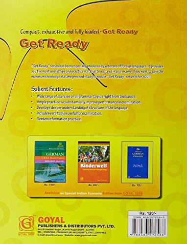 Get Ready German Grammar And Practice Book - German 1