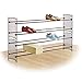 Lynk Expandable 2 Tier Stackable Shoe Rack - Steel Mesh Shoe Shelf - Bronze