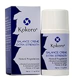 Kokoro Extra Strength Natural Progesterone Balance Creme, 1.7 oz Pump, Extra Strength for Menopause Support, Paraben-free, No Phytoestrogens, Vegan and PETA Formulation