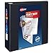 Avery Heavy-Duty 4 Inch Binders 3 Ring, View Binder, 4 Inch EZD Ring, Black, Sturdy (79604)