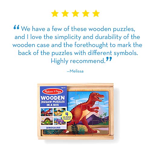 4 Melissa+Doug+Dinosaurs+Puzzles+Storage