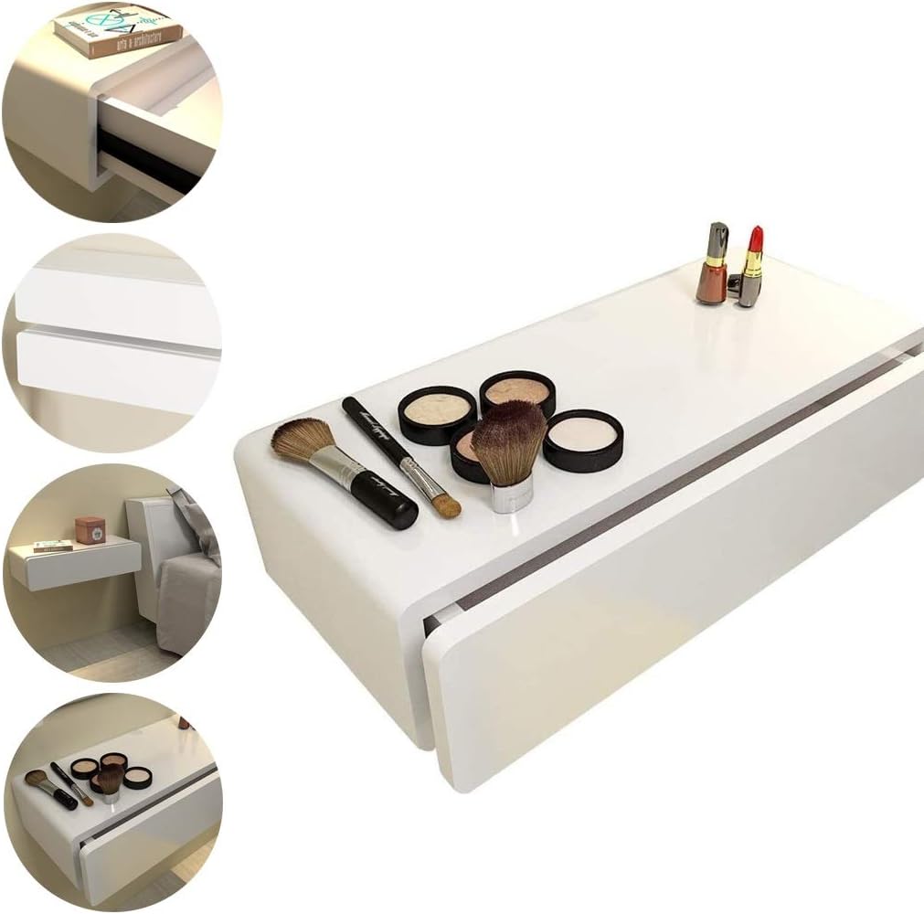 XCXC Flotante Estante De La Pared del Cajón Cajones Estante Dormitorio Flotante De