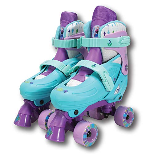 PlayWheels Disney Frozen Classic Quad Roller Skates, Junior Size 1-4