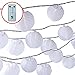 White Lanterns String Lights - 24 Indoor Outdoor Mini Nylon LED String Lights Extra Long 16ft With Remote Control - Extendable - Connect up to 3 Sets - Bonus Hanging Hooks