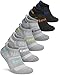TM-MZS04-KLG_L Tesla Men's 6-Pairs Atheltic No Show Socks Cushioned Comfort w Mesh MZS04