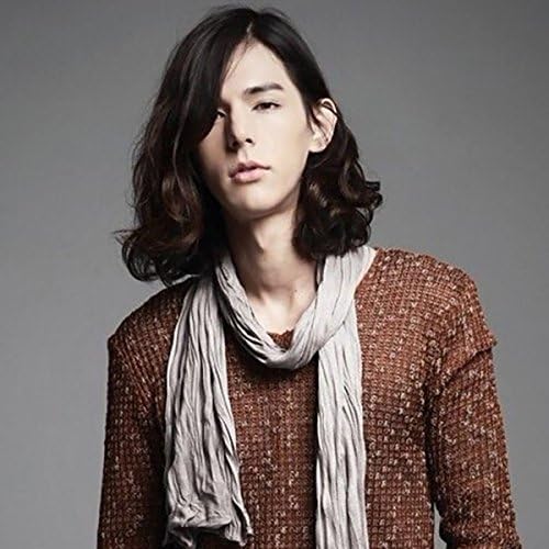 WTB Hair Medium Wig Wavy Synthetic Wigs For Men Heat Resistant Synthetic Hair High Temperature Fiber Light Brown (30)
