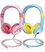 Mpow (2-Pack) Kids Headphones with 85dB Volume Limited Hearing Protection & Music Sharing Function, Kids Safe Food Grade Material, Tangle-Free Cord, Wired On-Ear Headphones for Children Toddler Baby