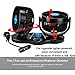 WIOR 12V 5 inches Dual Head Car Air Fan 360° Rotating Free Adjustment Automobile Vehicle Cooling Car Fan Powerful Quiet 2 Speed Rotatable Electric Car Fans with Clip Cigarette Lighter Plug