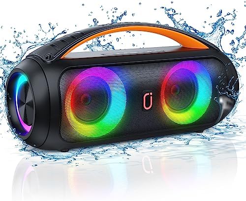 JYX D16 Portable Bluetooth Speakers, 40W Large Bluetooth Boombox