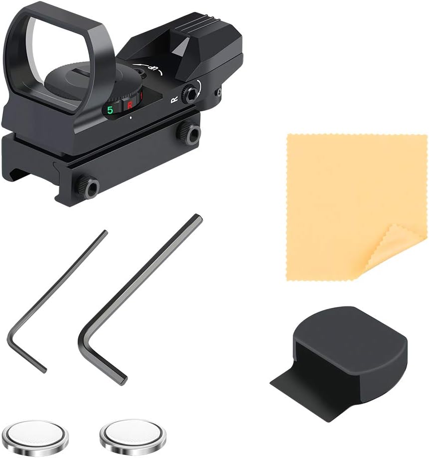 Feyachi Reflex Sight - Adjustable Reticle (4 Styles) Both Red and Green in one Sight! : Sports & Outdoors