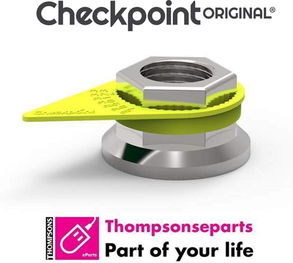 Checkpoint 21mm YELLOW PACK (100) Safety Wheel Nut Indicator Loose Pointers, Nut Covers for Vehicle Security & Safety, Truck, Lorry, Bus, HGV