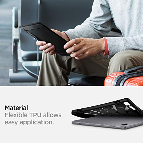 Spigen Rugged Armor Compatible con Galaxy Tab S6 (2019) Funda - Negro Mate - Imagen 5