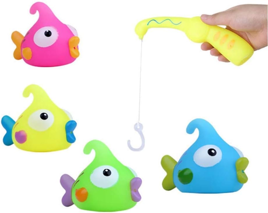 Toyvian Bany Fishing Floating Toy Fishing Game Beach Toy Tube Toy Squirts Toy Bath Toys Set Bath Toys For Children Amazon De Spielzeug