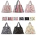 Tebery 6 Pack Reusable Grocery Bags Large Foldable Shopping Tote Bag Washable Heavy Duty Purse Shopping Bags