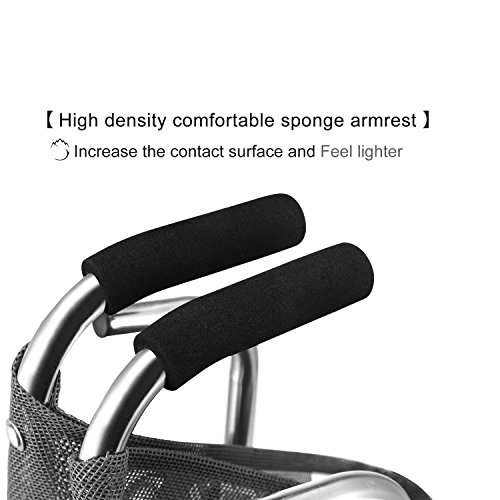 Freshore Canes and Walking Sticks Seat Collapsible 300lbs - Sport Folding Chair Seat Cane 4 Stool Walker for Camping (Heavy Duty Aluminum Alloy 1kg -2.2lb Weight XL Size Blue) - Thumbnail 3