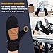 Winter Wool Mitten Gloves For Women, Warm Knit Touchscreen Thermal Cable Gloves With Thick Fleece Lining (Black)