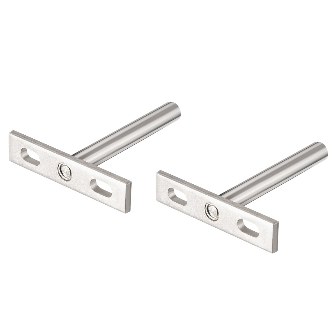 sourcing map Invisible Floating Shelf Brackets, 3" (77mm), Hidden Blind Supports for Concealed Shelves, Pack of 2