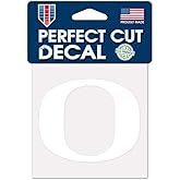 WinCraft NCAA Oregon Ducks 4x4 Perfect Cut White Decal, One Size, Team Color