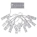 Clip String Lights, Coxeer 10Feet 20 LED Photo Clips String Lights Indoor Fairy String Lights for Birthday Wedding Graduation Party Dorms Bedroom Decoration(Warm White)