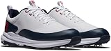 FootJoy FJ Tour Rival White Navy Red 10.5 UK Medium Golf Shoes view 5
