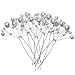 eBoot 6 Pack White Pearl Bridal Wedding Hair Pins Decorated Hairpins for Women and Girls