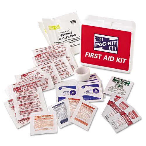 PacKit by First Aid Only 7109 42 Piece Travel First Aid Kit In Plastic